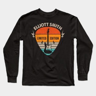 Vintage Elliott Smith Name Guitar Pick Limited Edition Birthday Long Sleeve T-Shirt